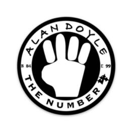 Alan Doyle 4Hand Logo Black & White Sticker