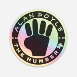 Alan Doyle 4Hand Logo Holographic Sticker